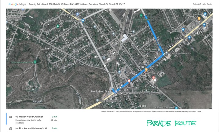 Girard Parade Route